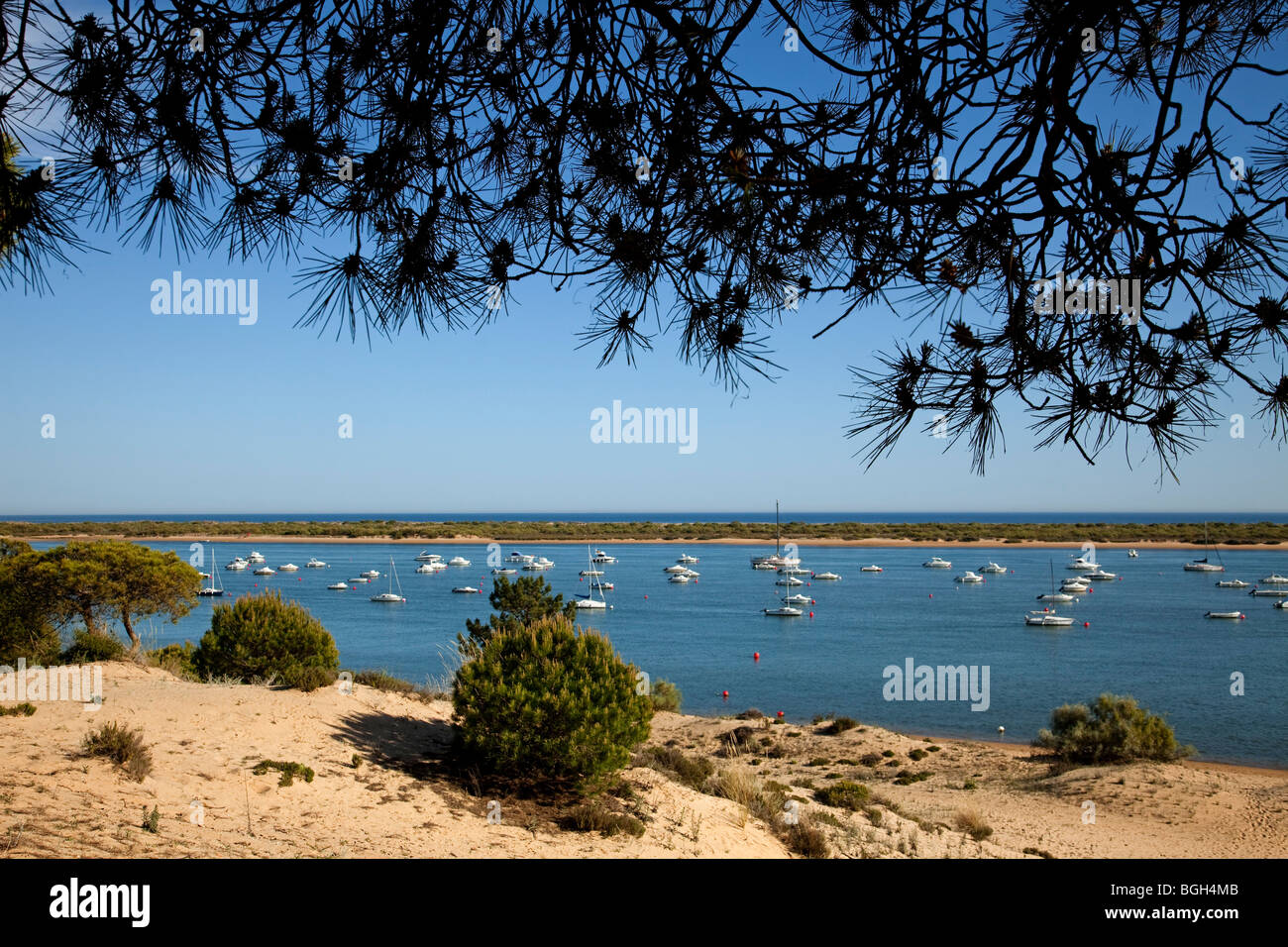 Playas de el Portil en Punta Umbría, Huelva, Andalucía, España Beaches of El Portil in Punta Umbria, Huelva, Andalusia, Spain Stock Photo