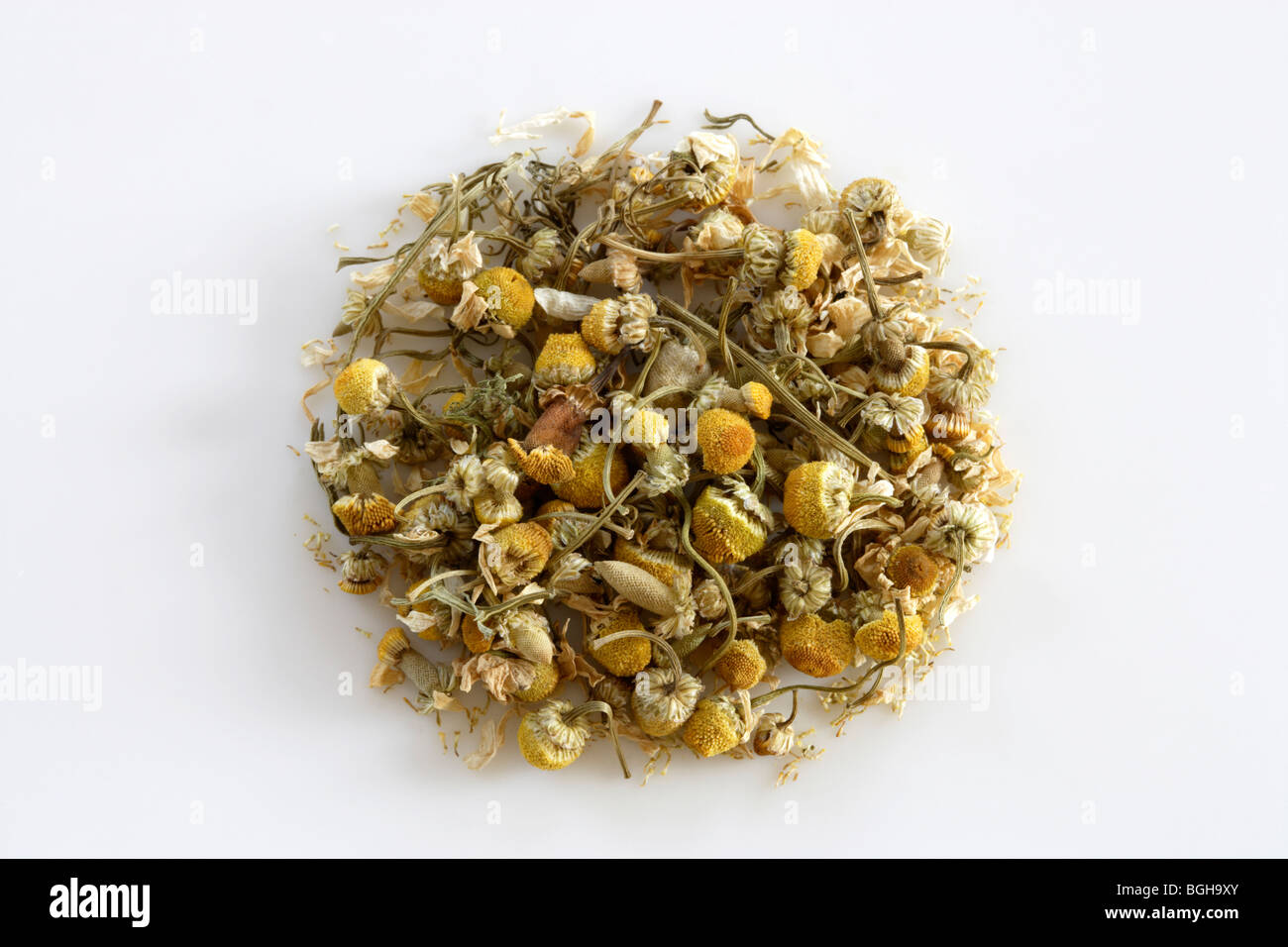 German chamomile tea leaves Stock Photo Alamy