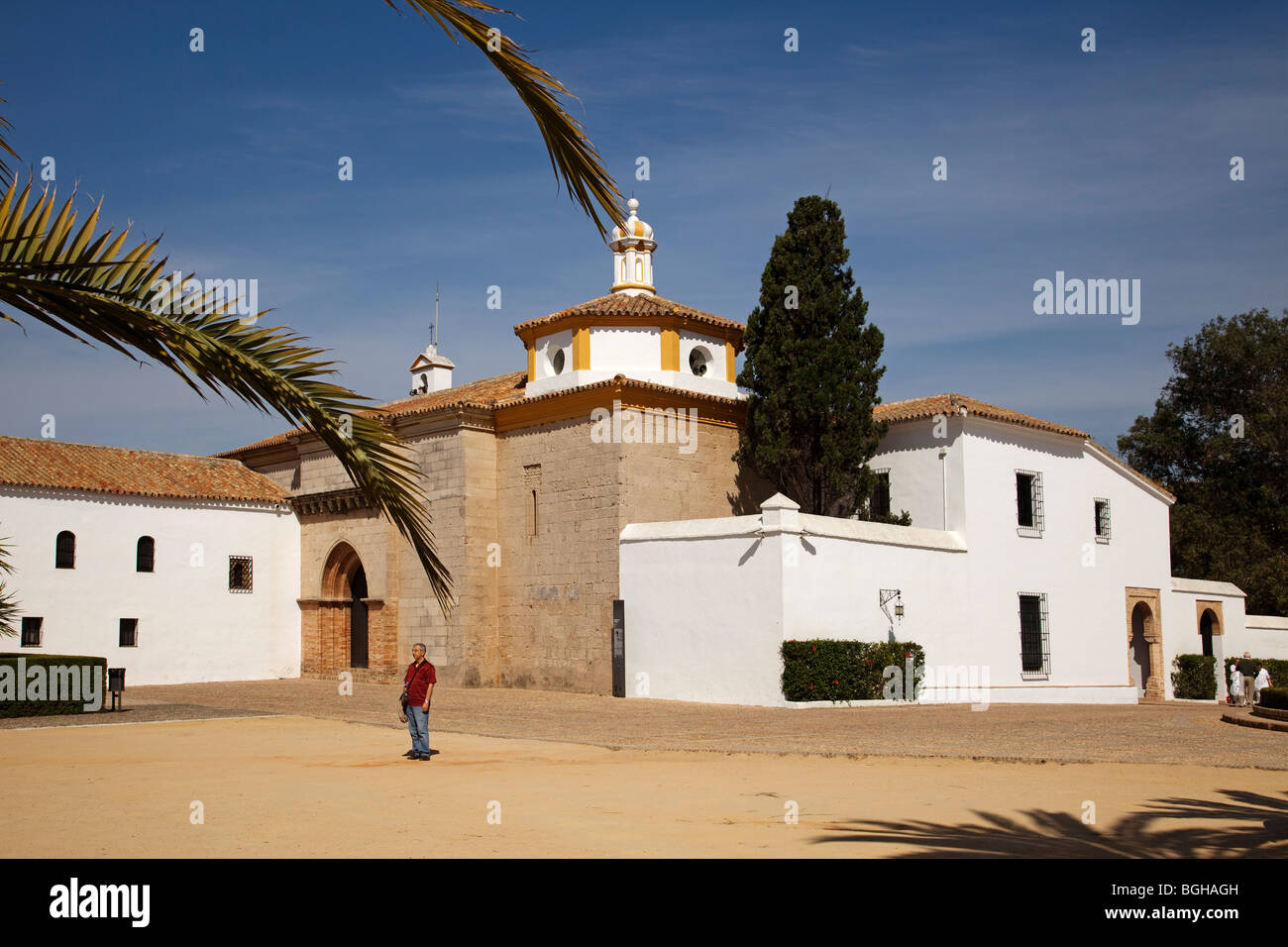 Monasterio de la Rabida Palos Frontera Huelva Andalucía,España Monastery La Rabida Palos de la Frontera Huelva Andalusia Spain Stock Photo