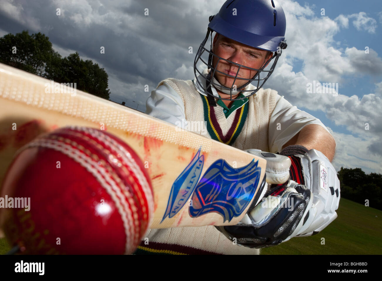 Cricket Bat Ball Stock Photos & Cricket Bat Ball Stock Images Alamy