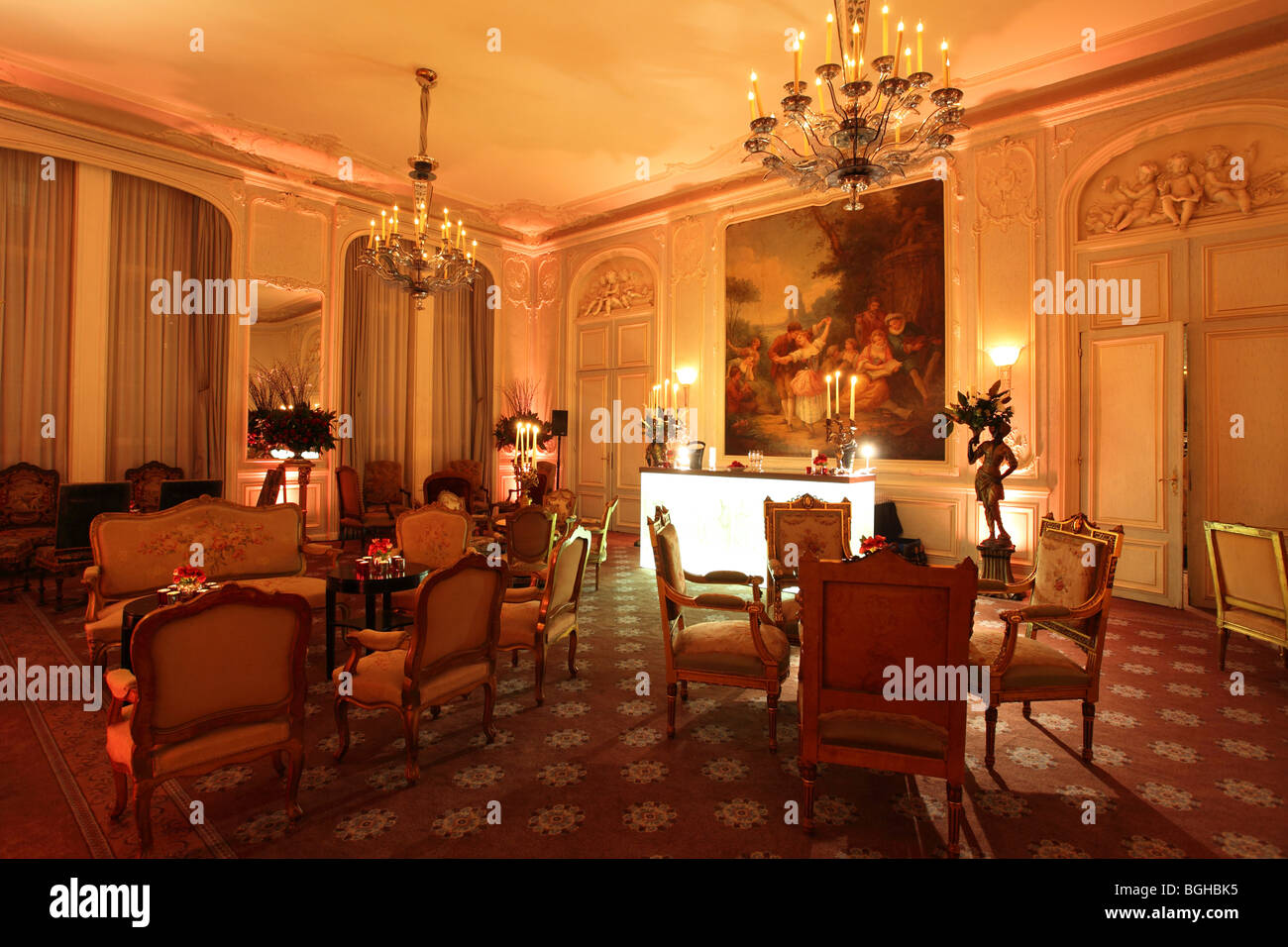 An interior shot at Claridges Hotel, London, UK Stock Photo