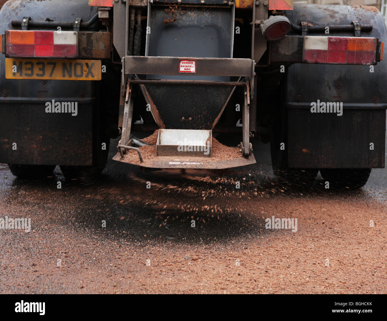 Gritter,snow plough,gritting,snow.ice,winter,2010 Stock Photo