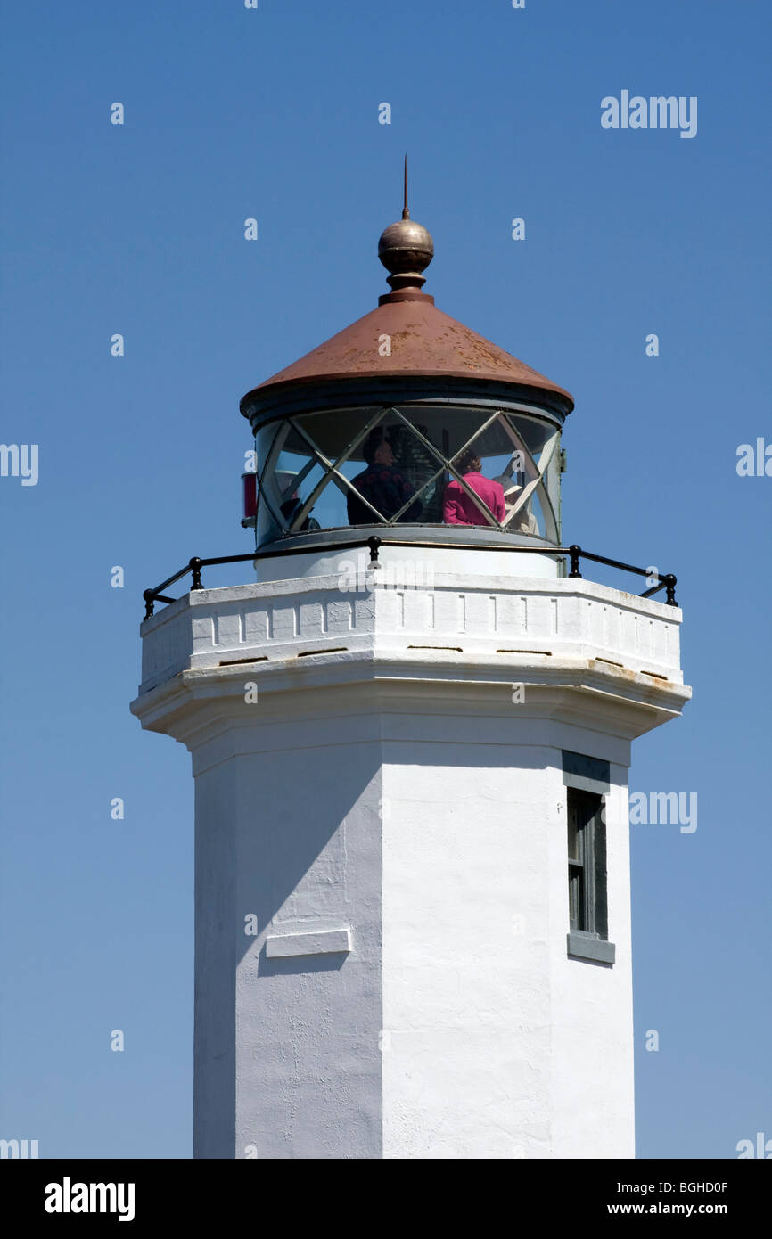 Point Wilson Lighthouse, Port Townsend, WA, USA Stock Photo