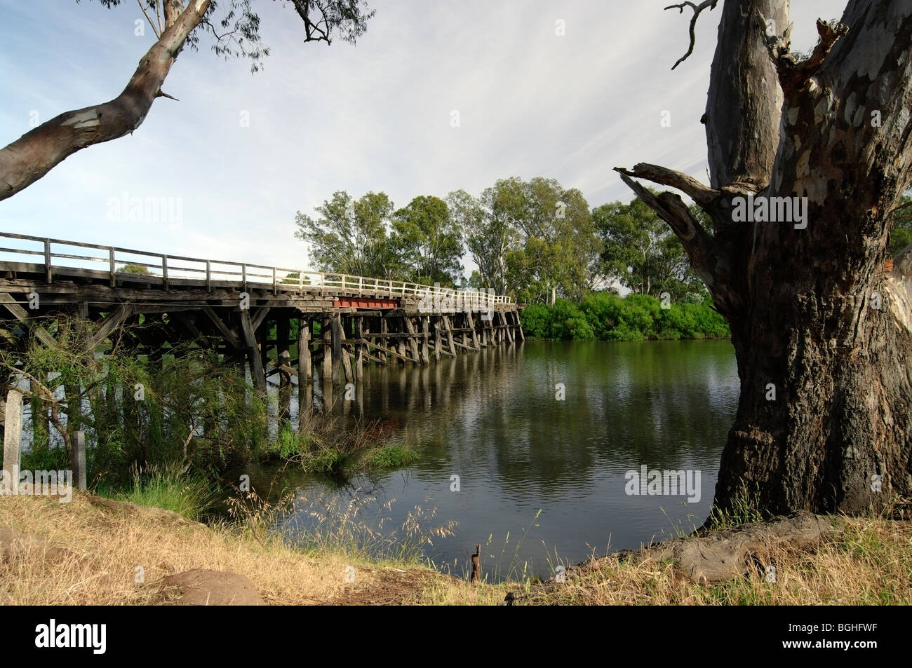 Chinaman's Bridge over the Goulburn River near Nagambie, Central