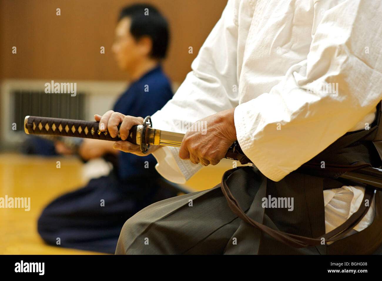 iaido sword draw stance