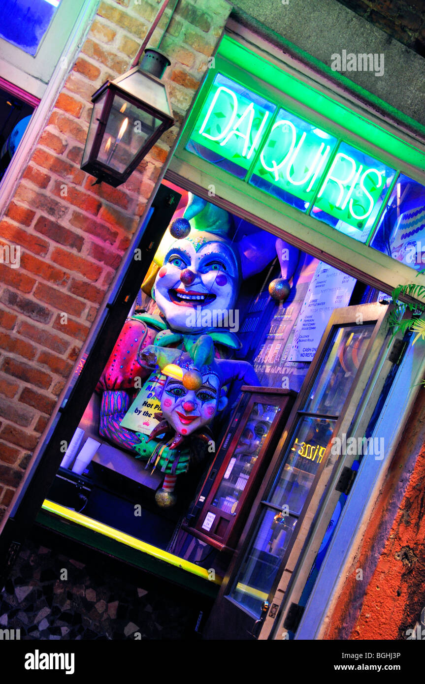 Daiquiris bar on Bourbon Street in French Quarter, New Orleans, Louisiana, USA Stock Photo Alamy