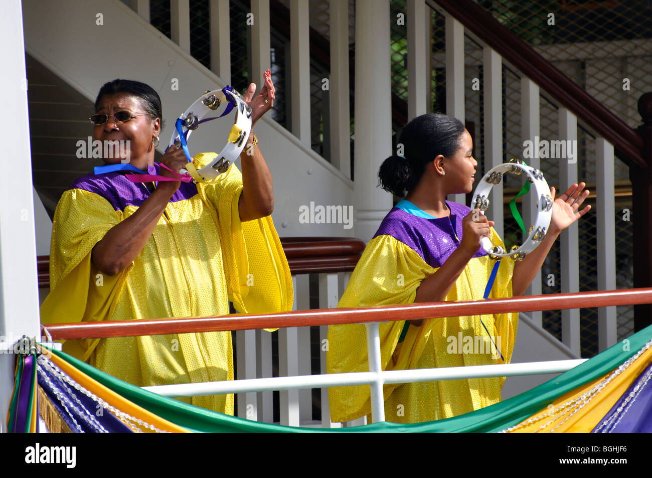 'Princess and the Frog' boat show, Disneyworld, Orlando, Florida, USA Stock Photo