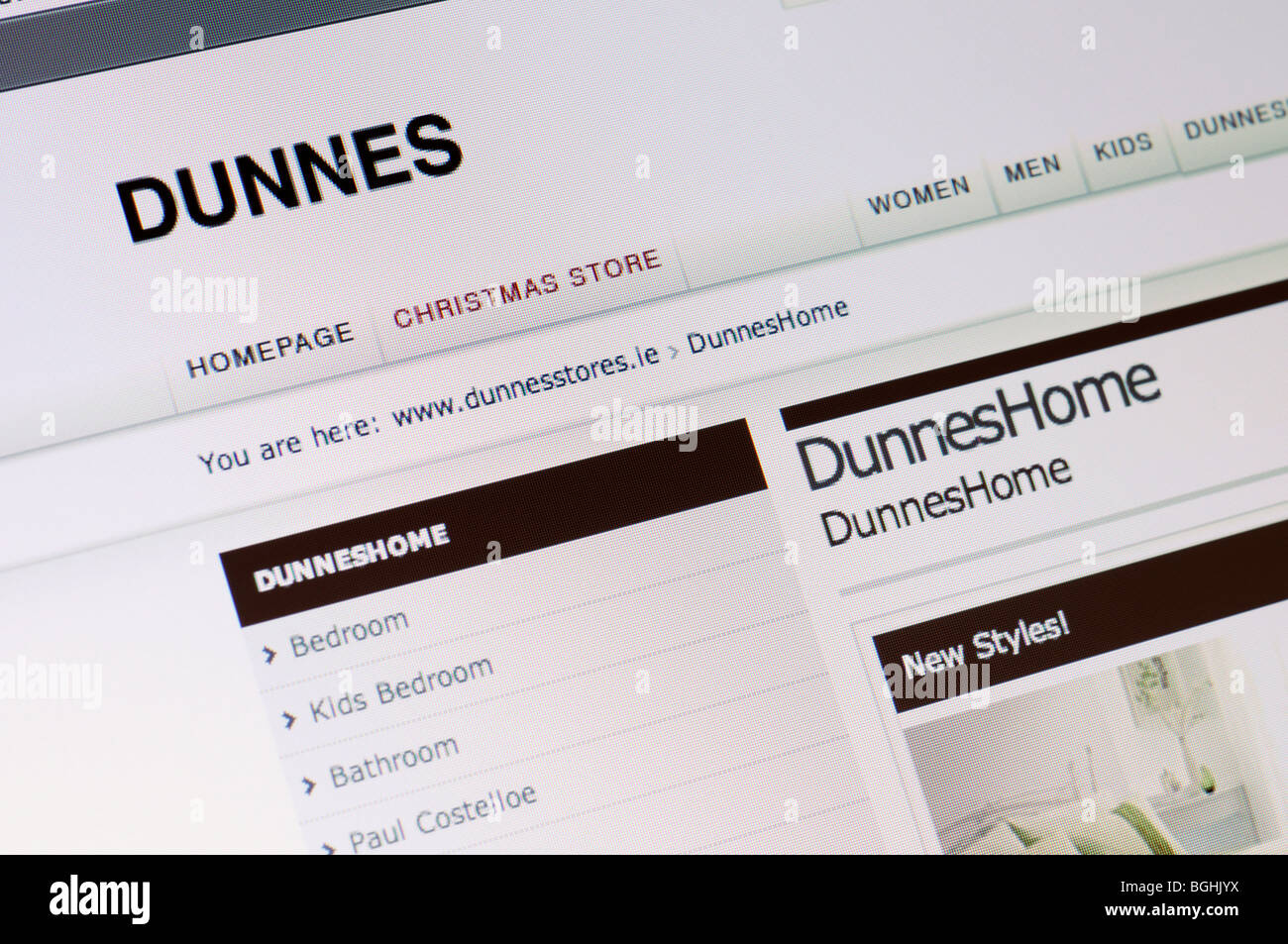 Dunnes store website Stock Photo Alamy