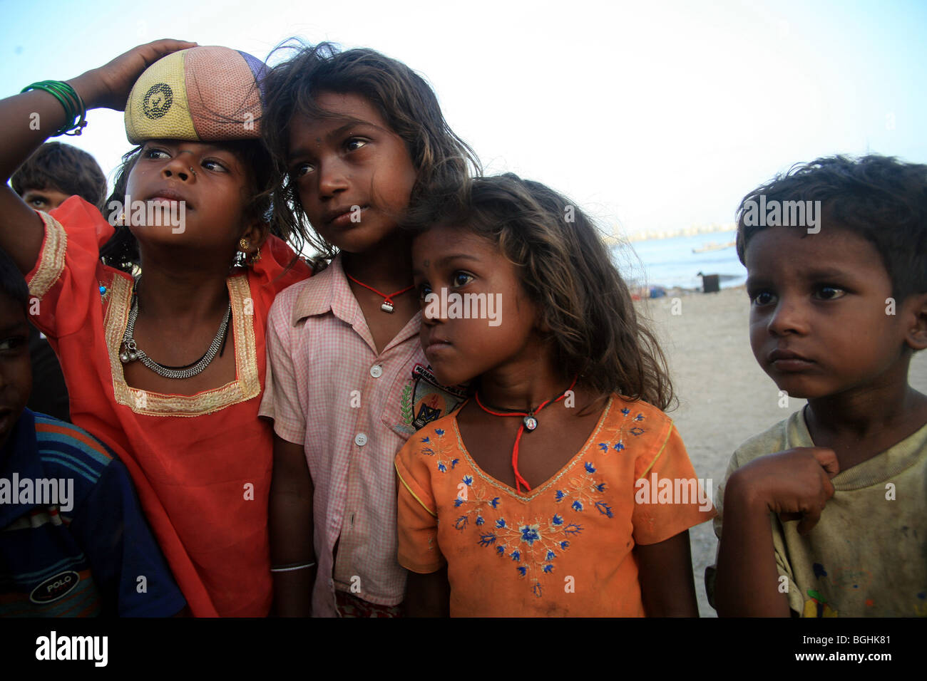 Street children, Mumbai India Stock Photo