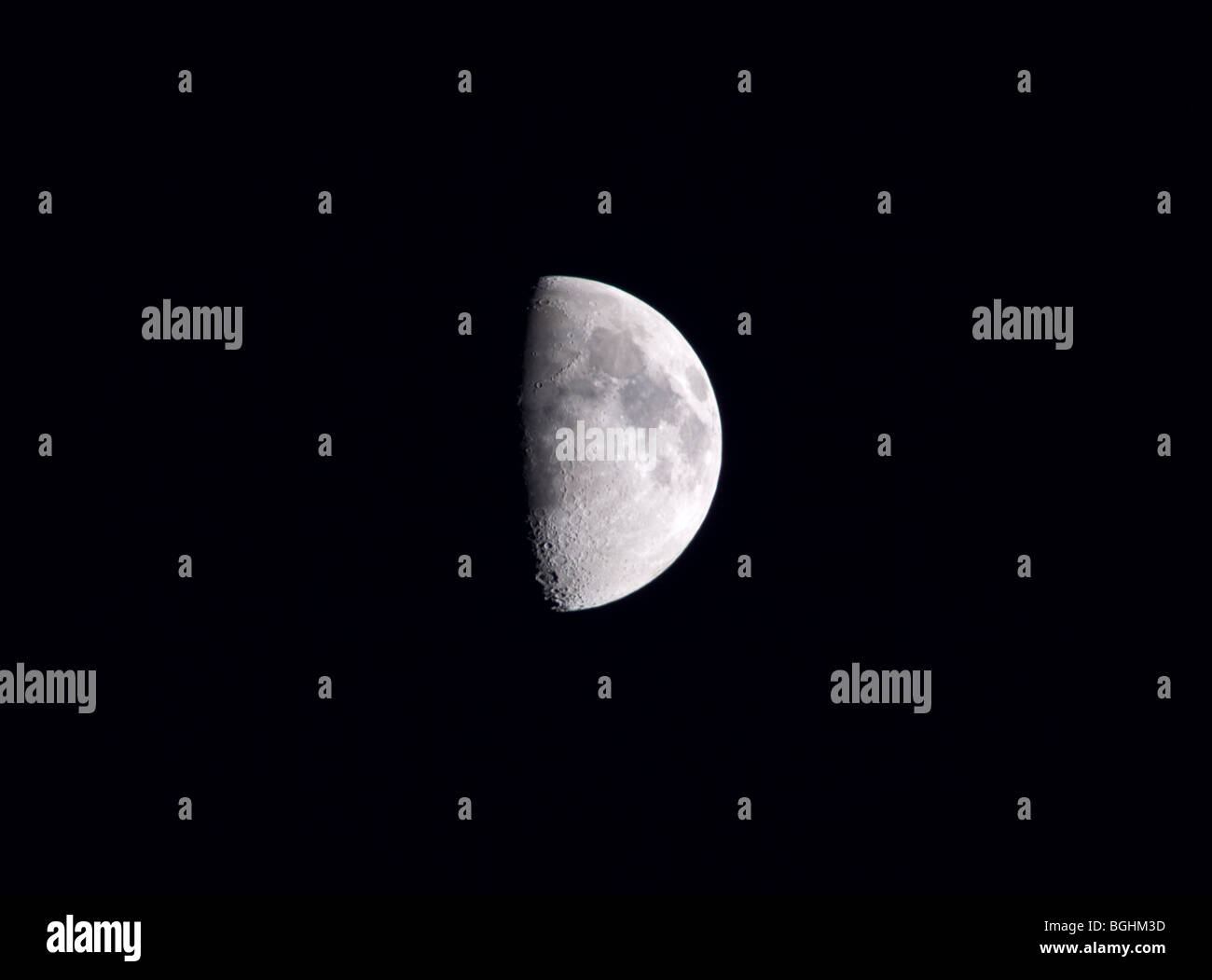 Moon in waxing gibbous phase of illumination Stock Photo Alamy