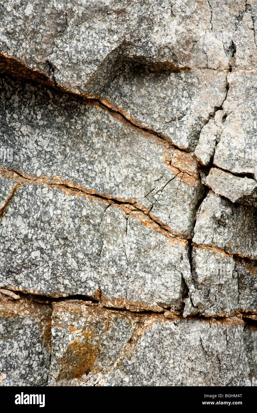 Cracking bedrock , Finland Stock Photo