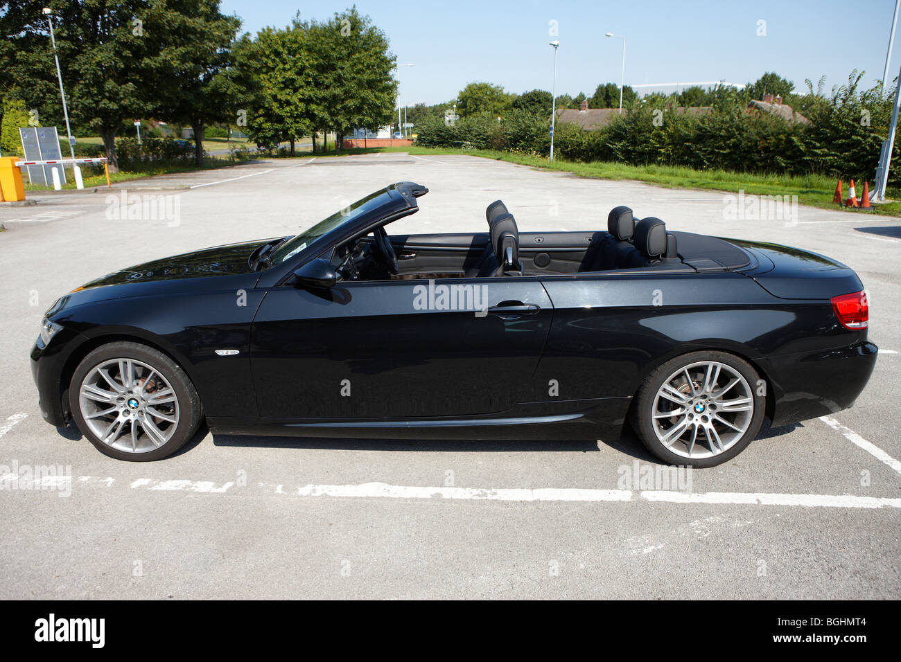 Black BMW Convertible Stock Photo - Alamy