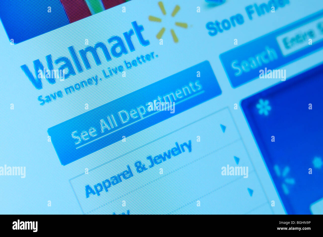 Walmart store website Stock Photo Alamy