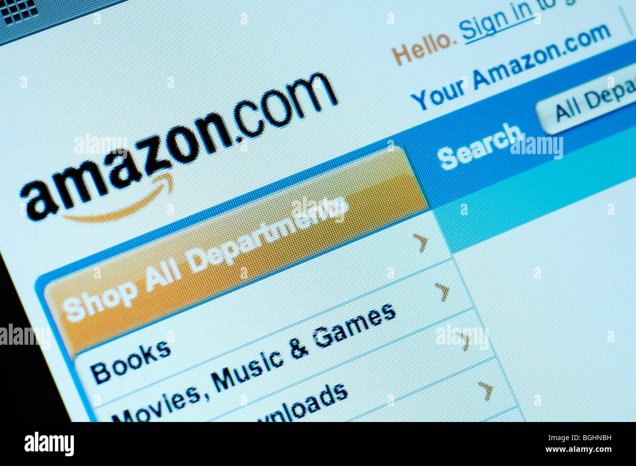 Amazon shop online homepage website hi-res stock photography and images -  Alamy