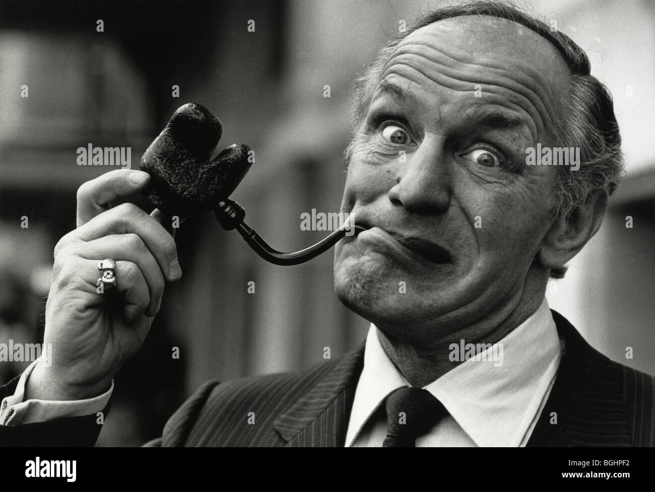 Boxer Henry Cooper is pipeman of the year Stock Photo