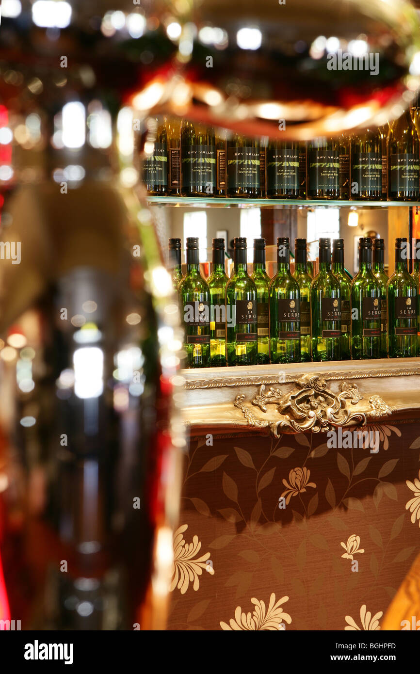 Wines in a bar Stock Photo Alamy