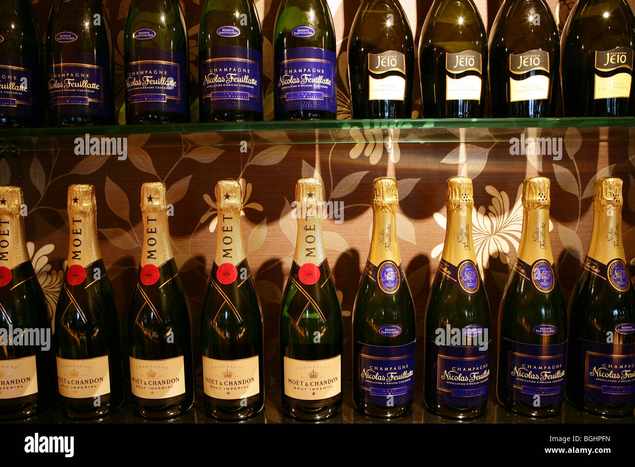 Wines in a bar Stock Photo Alamy