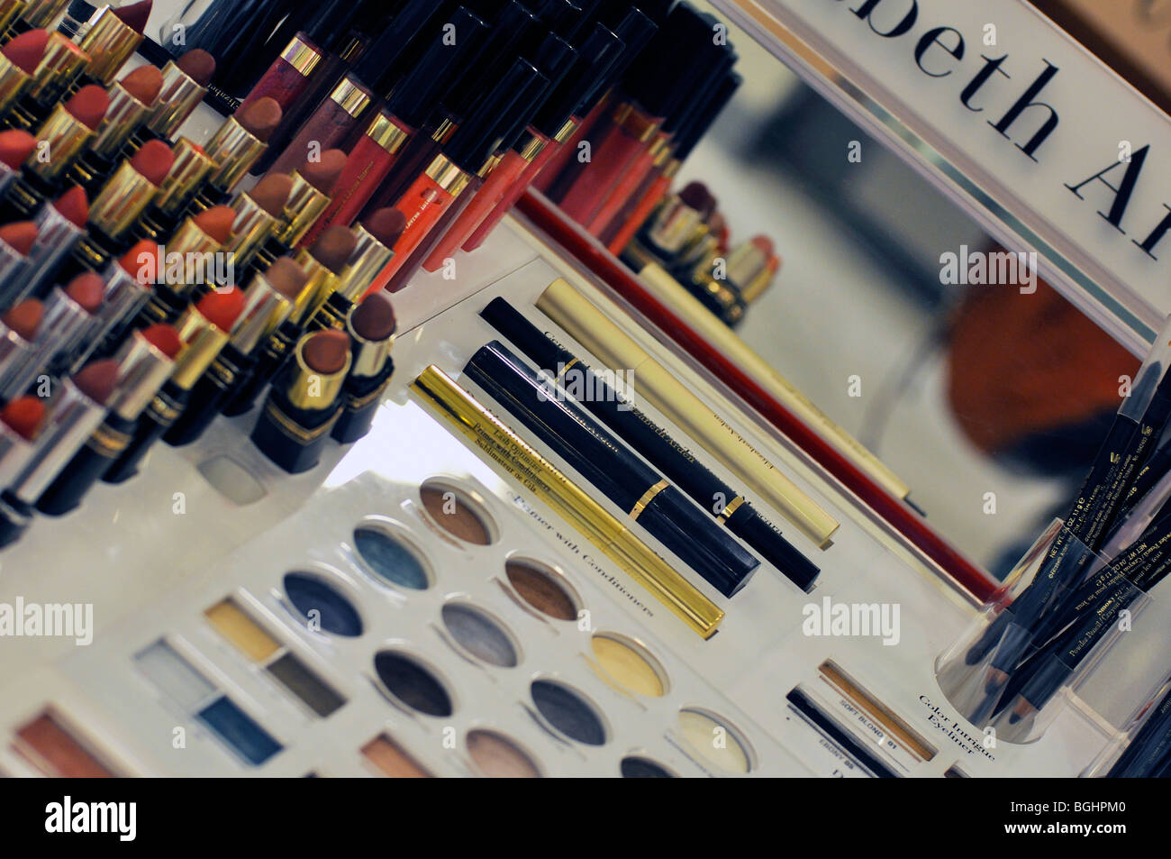 Elizabeth Arden cosmetics on sale in store Stock Photo Alamy