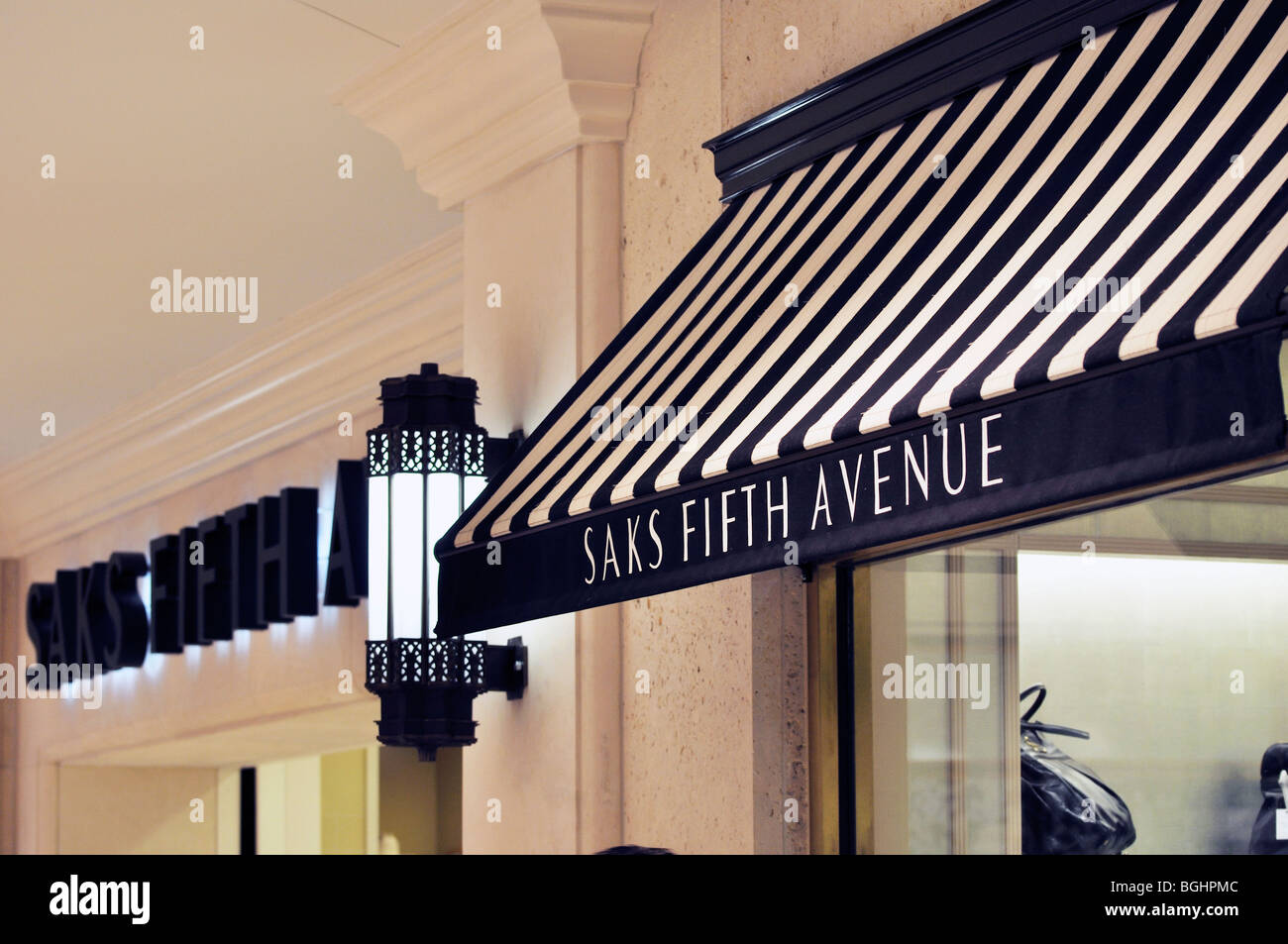 Saks Fifth Avenue mall entrance, Somerset Collection is a m…