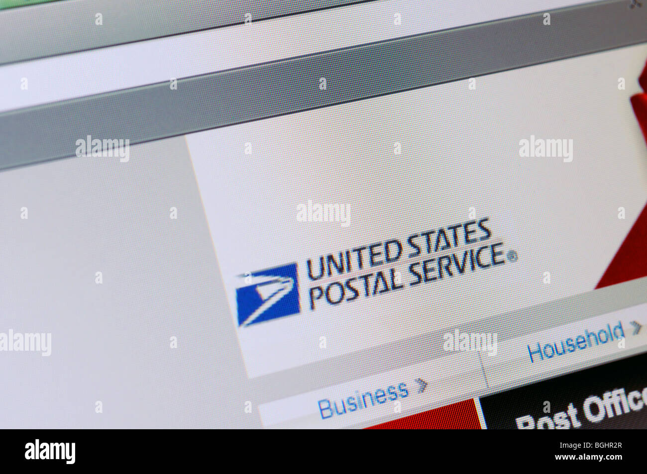 United States Postal Service website Stock Photo