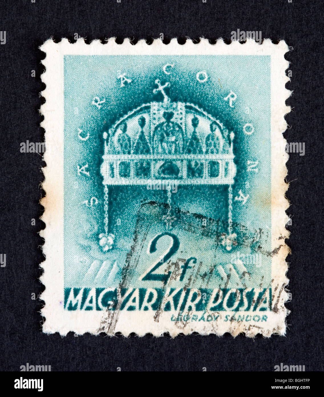 Hungarian Postage Stamp Stock Photo - Alamy