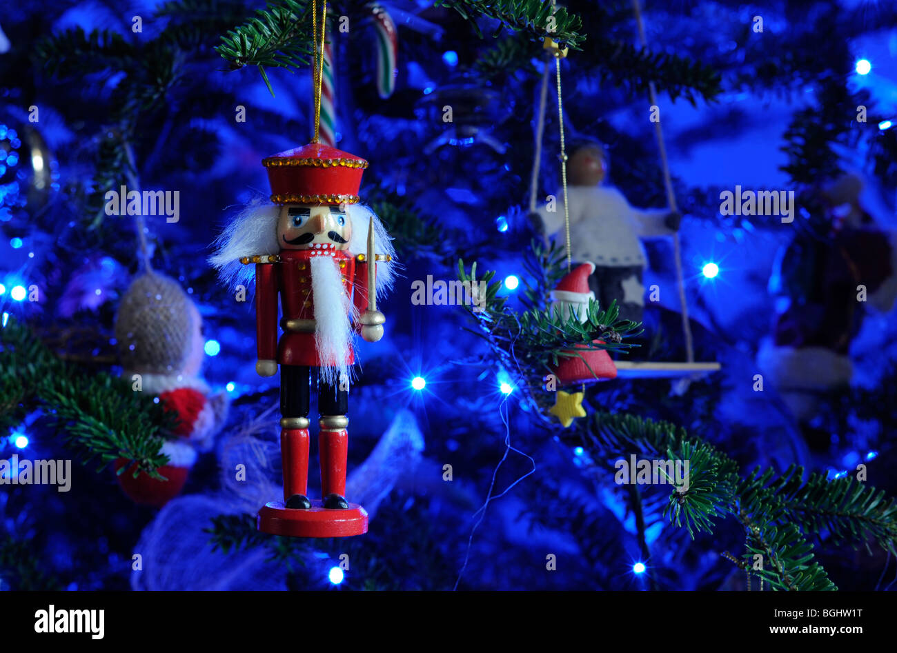 wooden nutcracker christmas tree ornaments