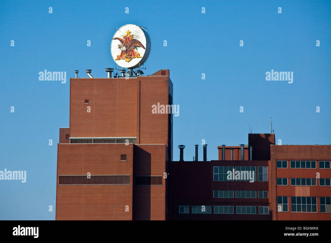 Anheuser Busch Brewery in Newark New Jersey Stock Photo