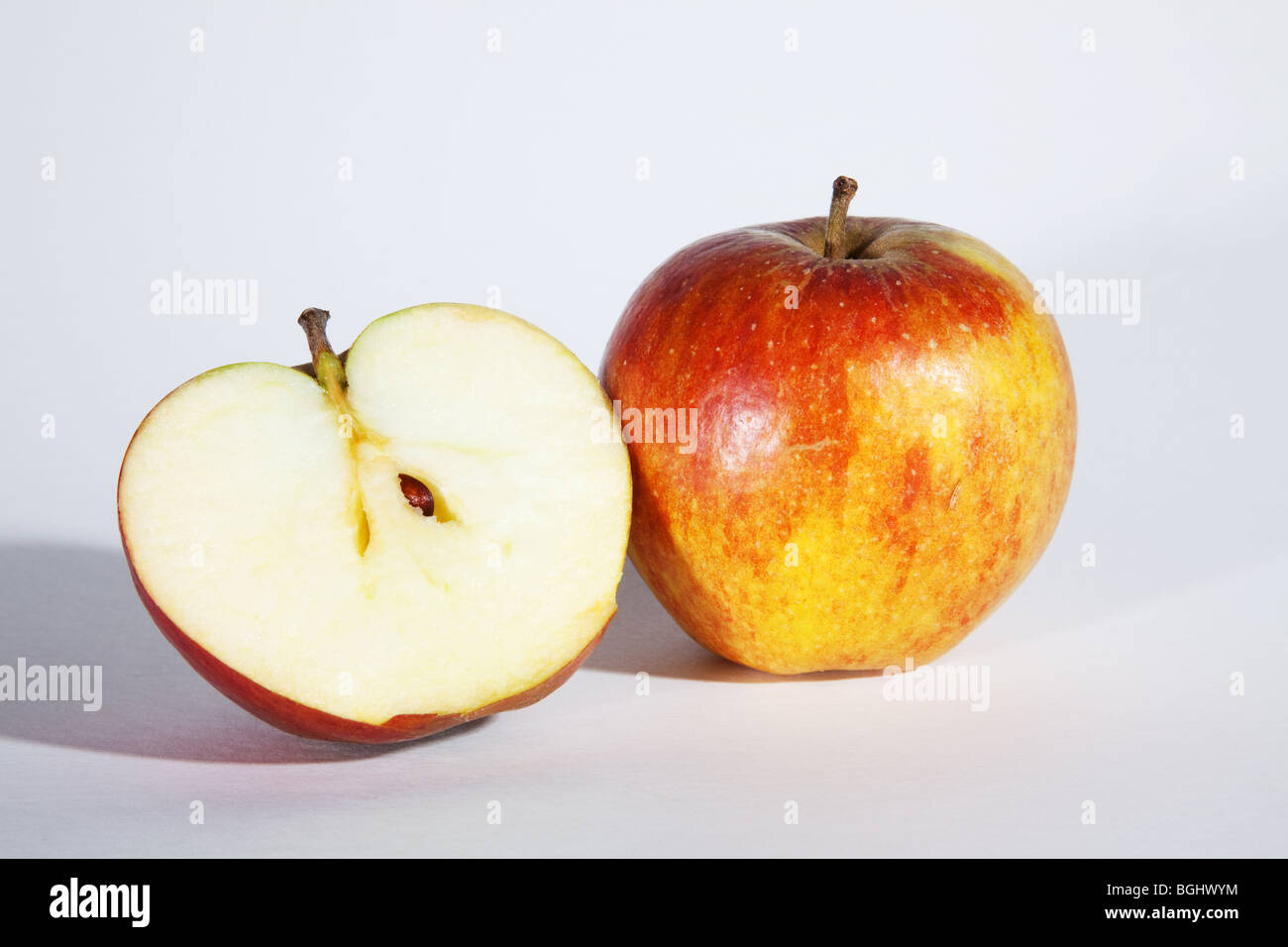 Apple Sliced Stock Photo