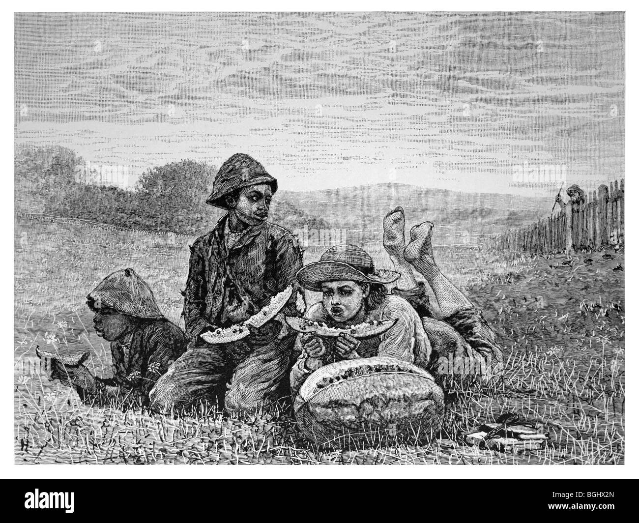 Watermelon boys winslow homer hires stock photography and images Alamy