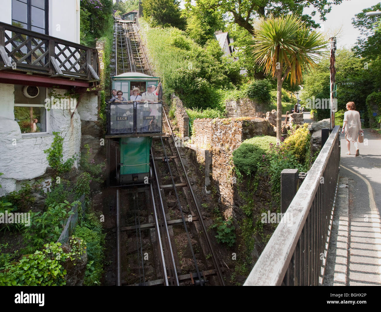 the cliff railway a lynton devon Stock Photo