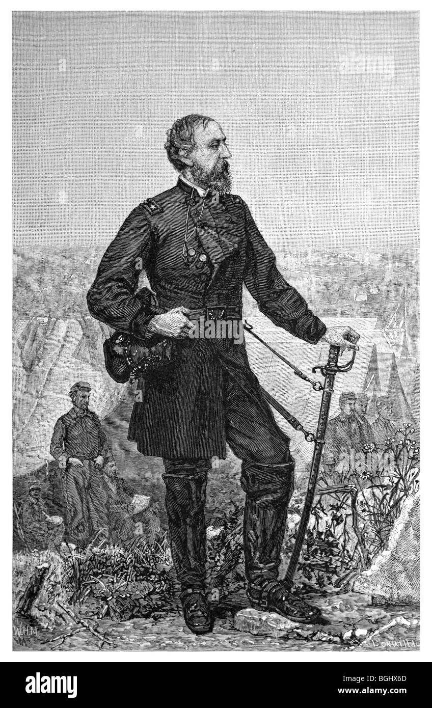 Portrait of General Meade Stock Photo Alamy