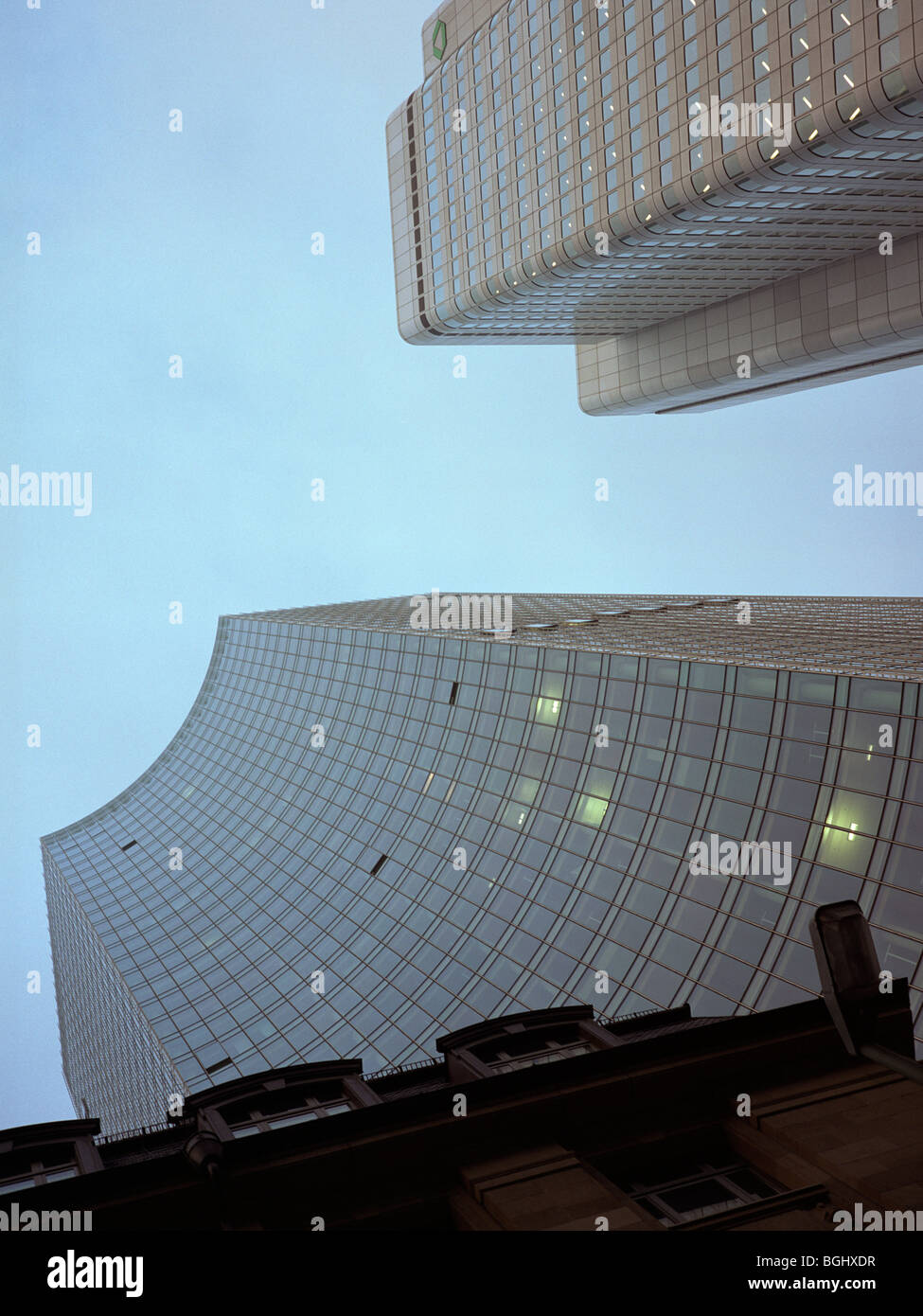 Frankfurt: Business towers, early morning Stock Photo