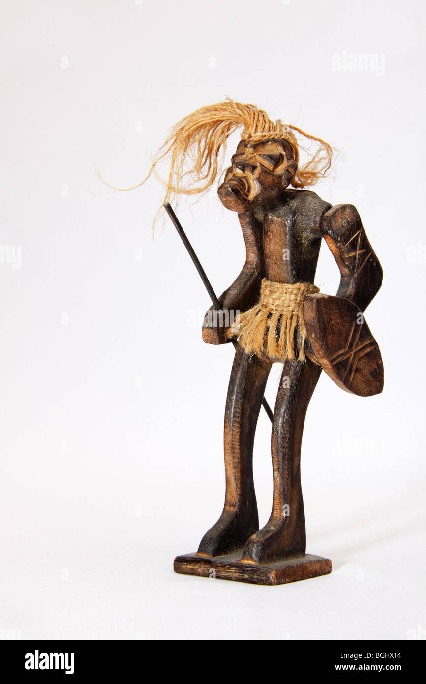 African tribal art figure of a warrior Stock Photo