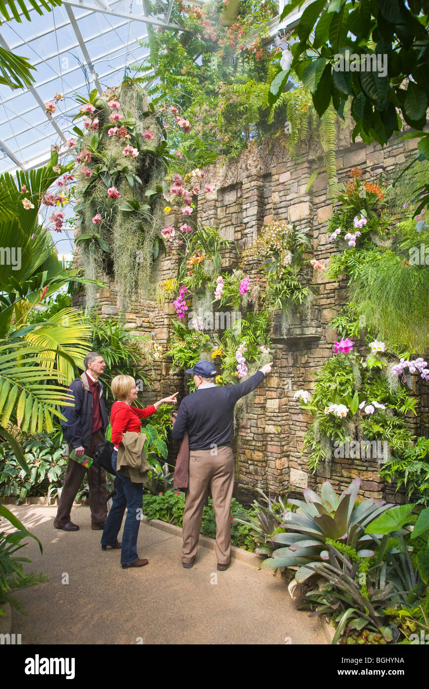 People In The Spring In Daniel Stowe Botanical Garden In Belmont