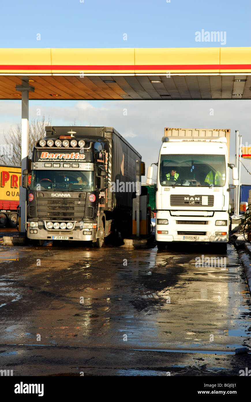 Woodhall Motorway Services M1. Stock Photo