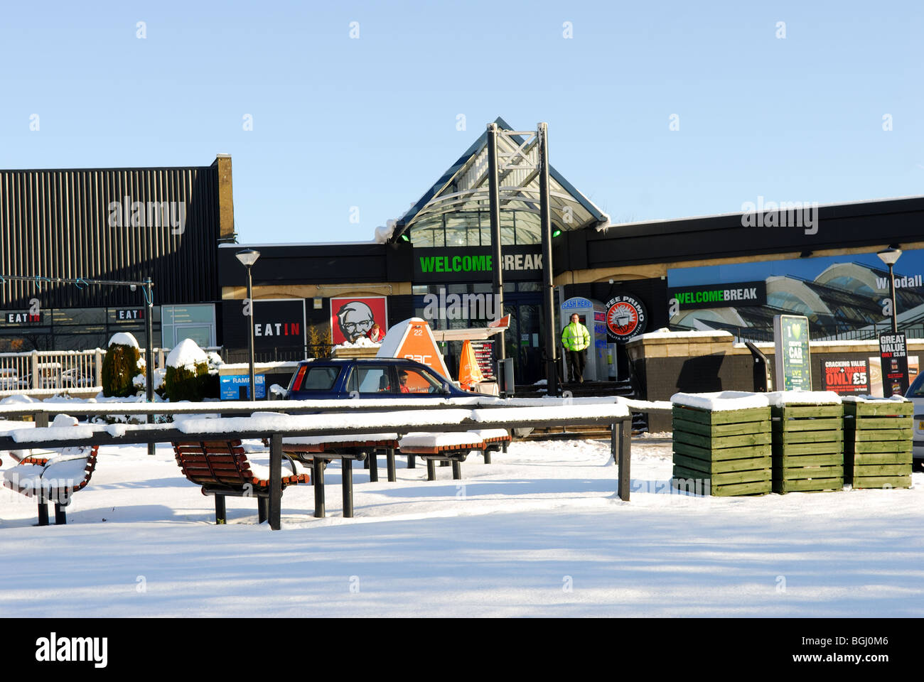 woodhall-motorway-services-m1-stock-photo-alamy