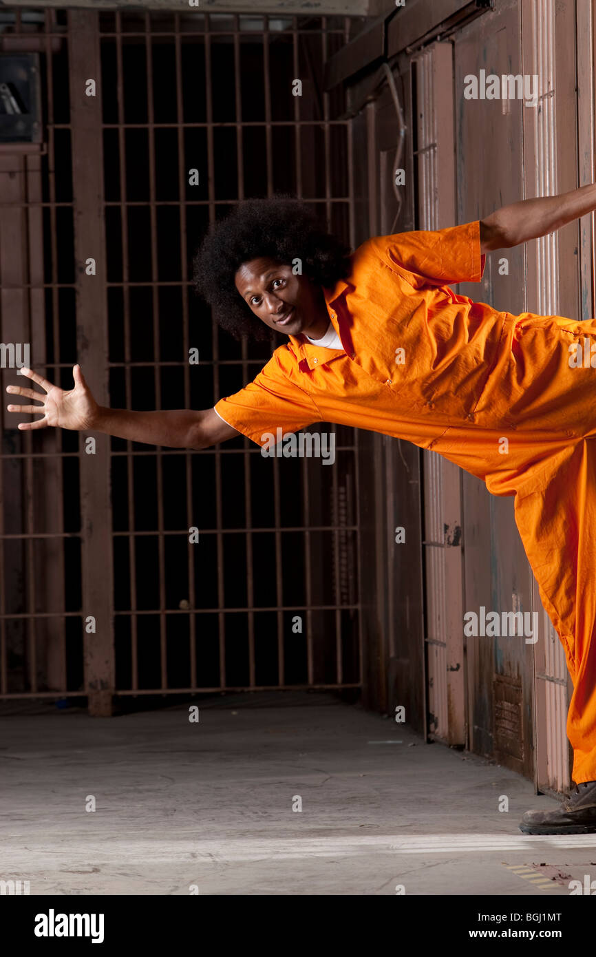 An African American Male In Prison Stock Photo - Alamy