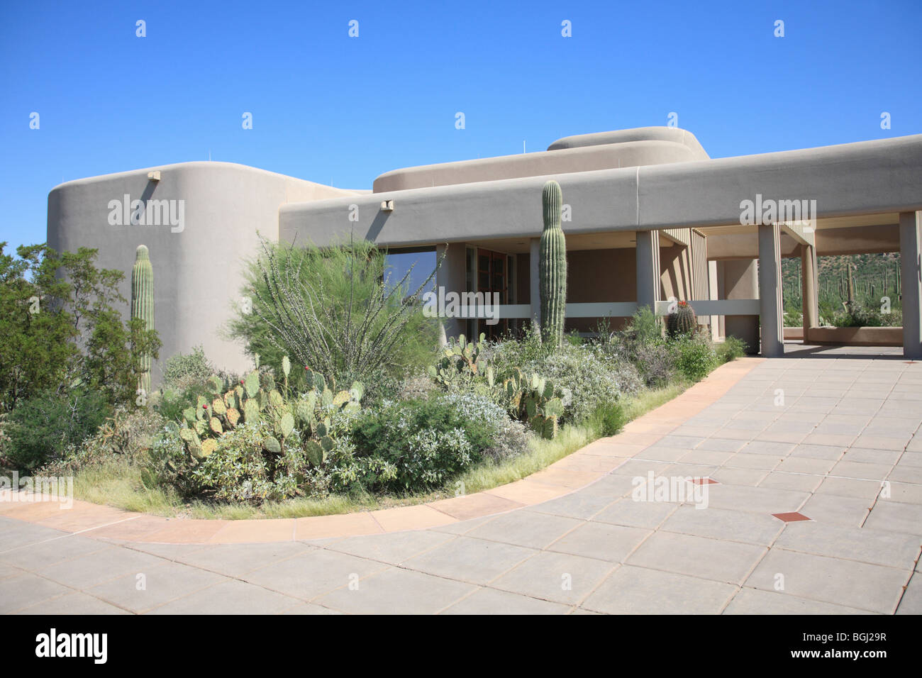 Visitor Center, Saguaro National Park, Tuscon Mountain District west unit, Tucson, Arizona, USA Stock Photo