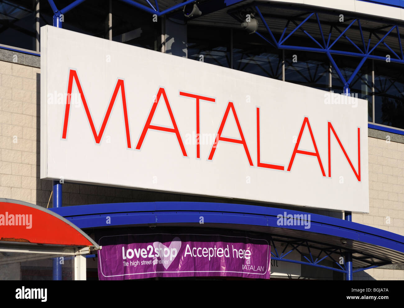 a matalan store sign, uk Stock Photo