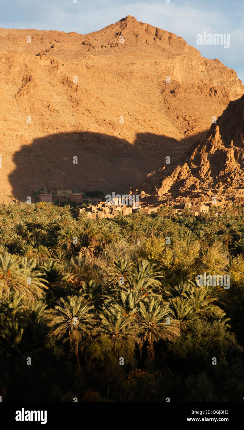 an oasis valley near tinghir in southern morocco Stock Photo