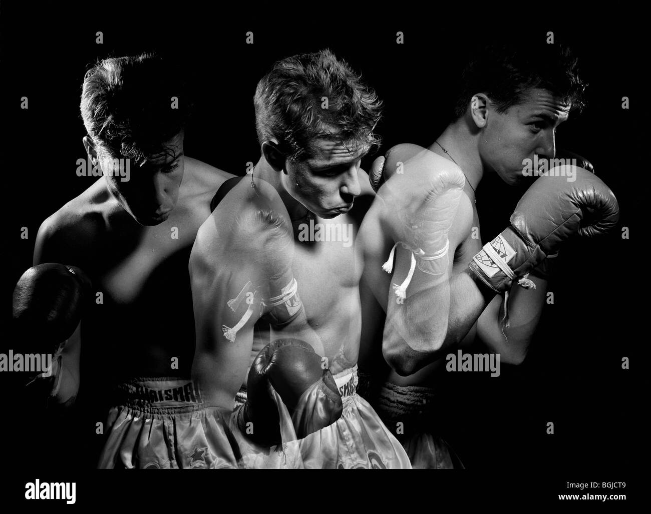 Boxing ring Black and White Stock Photos & Images - Alamy