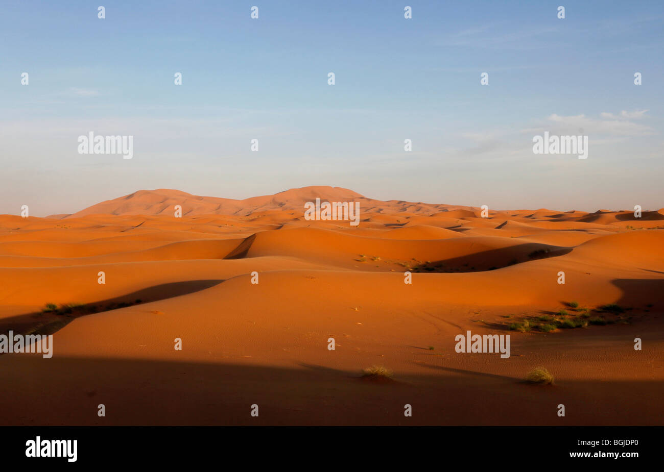 Landscape of the sahara desert in morocco north africa Stock Photo