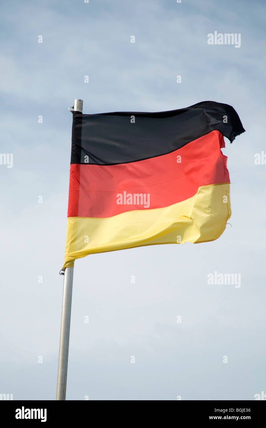 deutschland deutsch flag flags pole national identity flutter