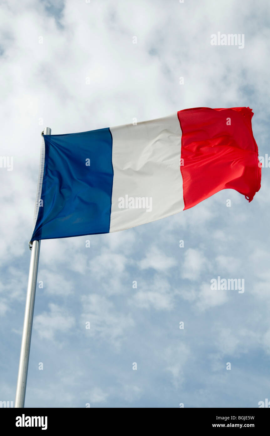 french france flag flags pole national identity flutter fluttering in