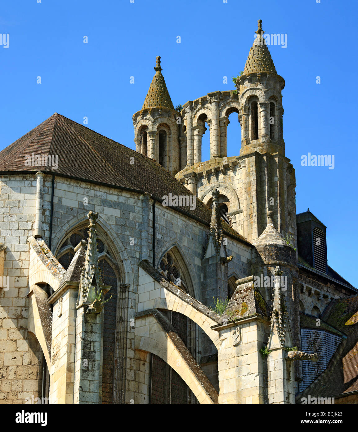 Church St. Jean de Montierneuf (11th century), Poitiers, Poitou, France Stock Photo