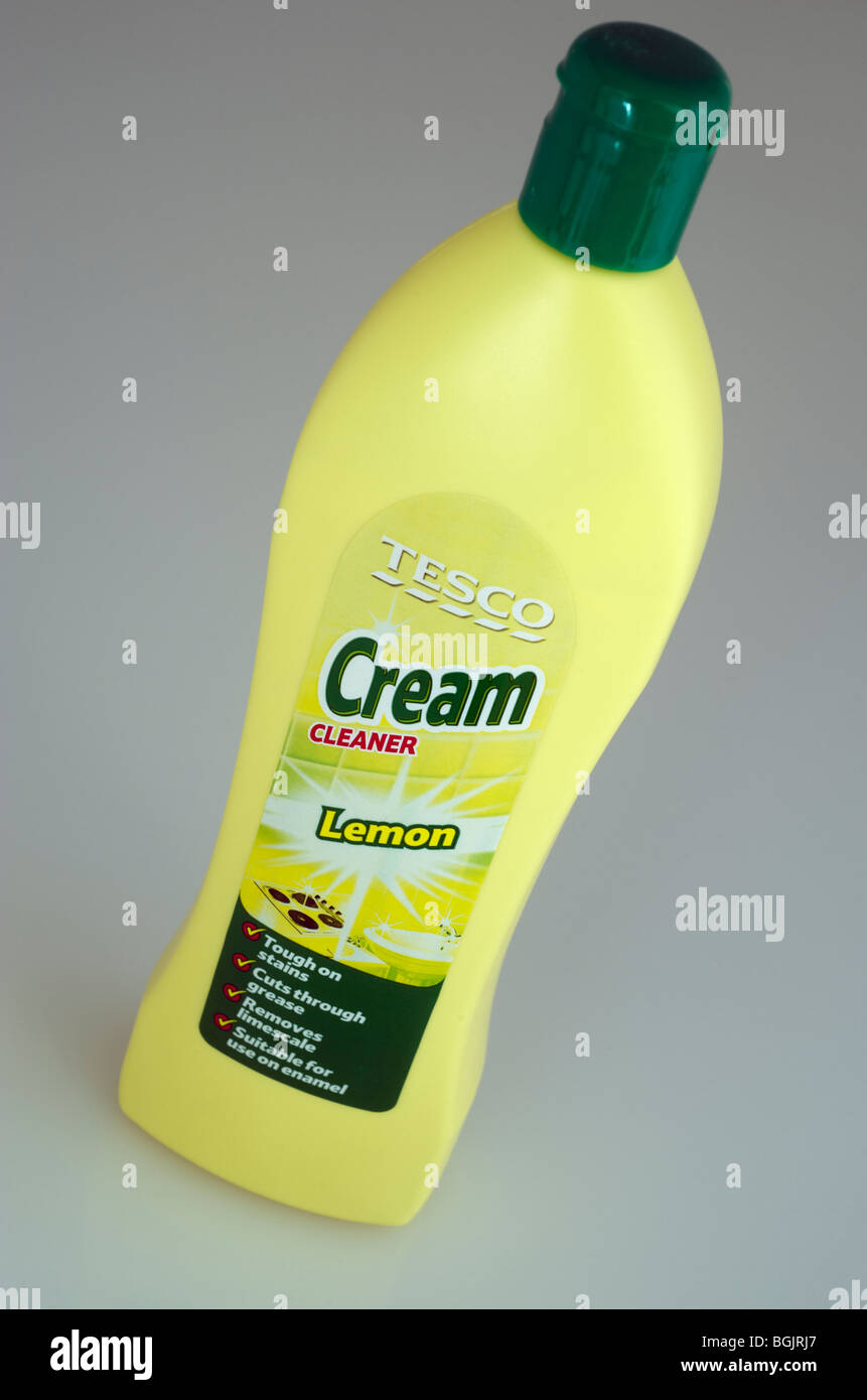 Tesco lemon cream cleaner Stock Photo Alamy