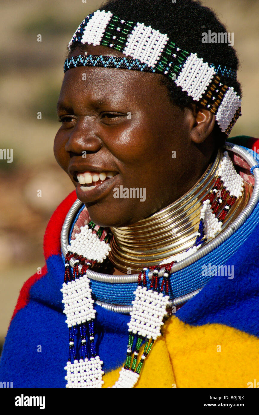 Ndebele woman, Botshabelo, South Africa Stock Photo - Alamy