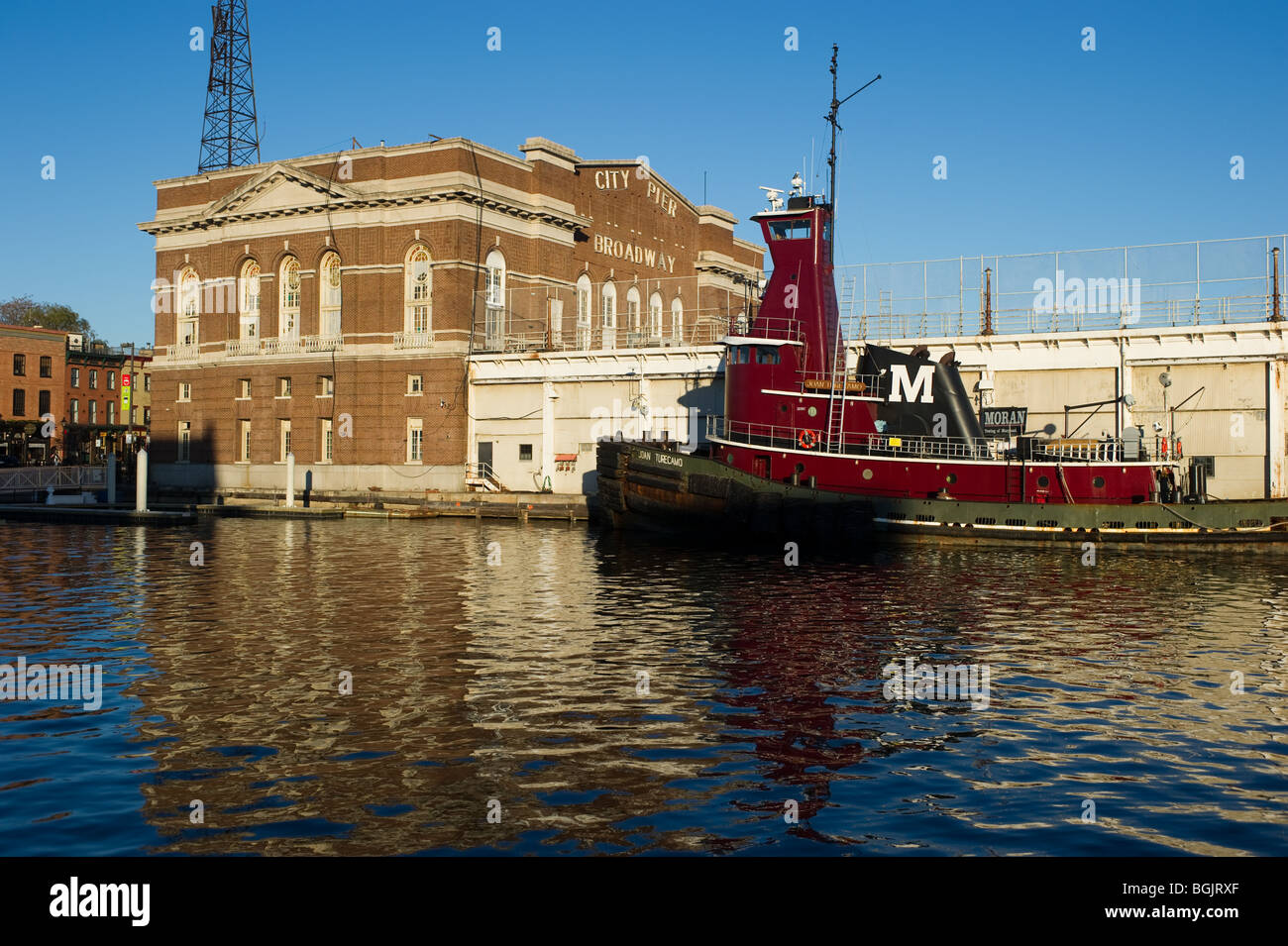 Fells Point recreation pier - Baltimore Maryland Stock Photo