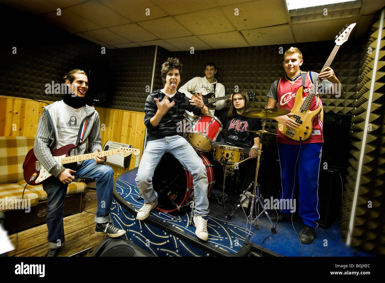 The Monaks, italian band Stock Photo