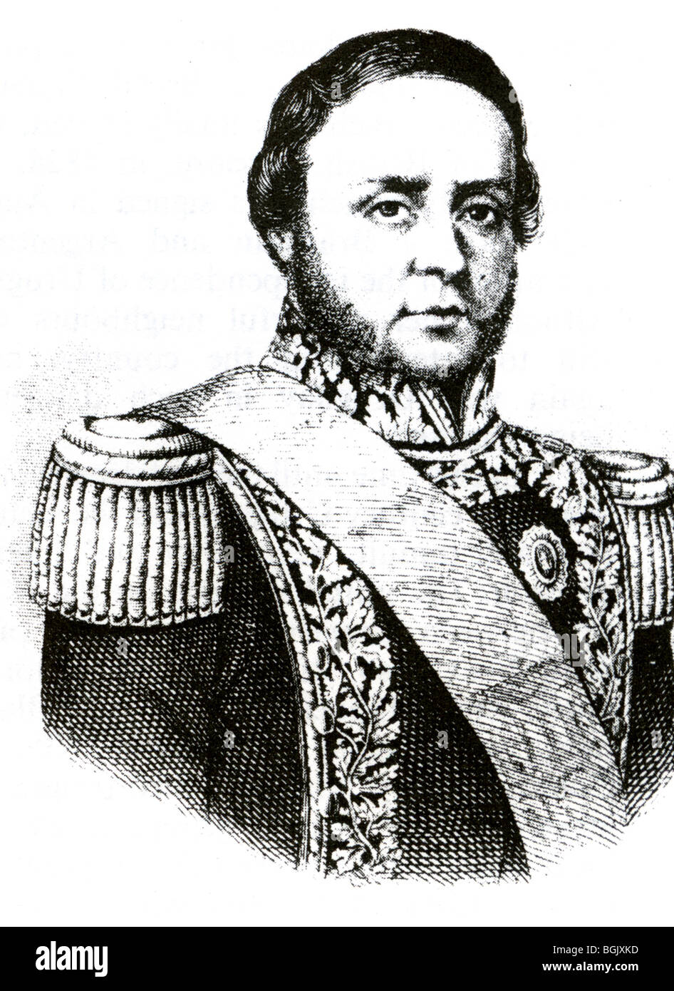 JUSTO JOSE de URQUIZA   (1801-70)    Argentinian politician Stock Photo